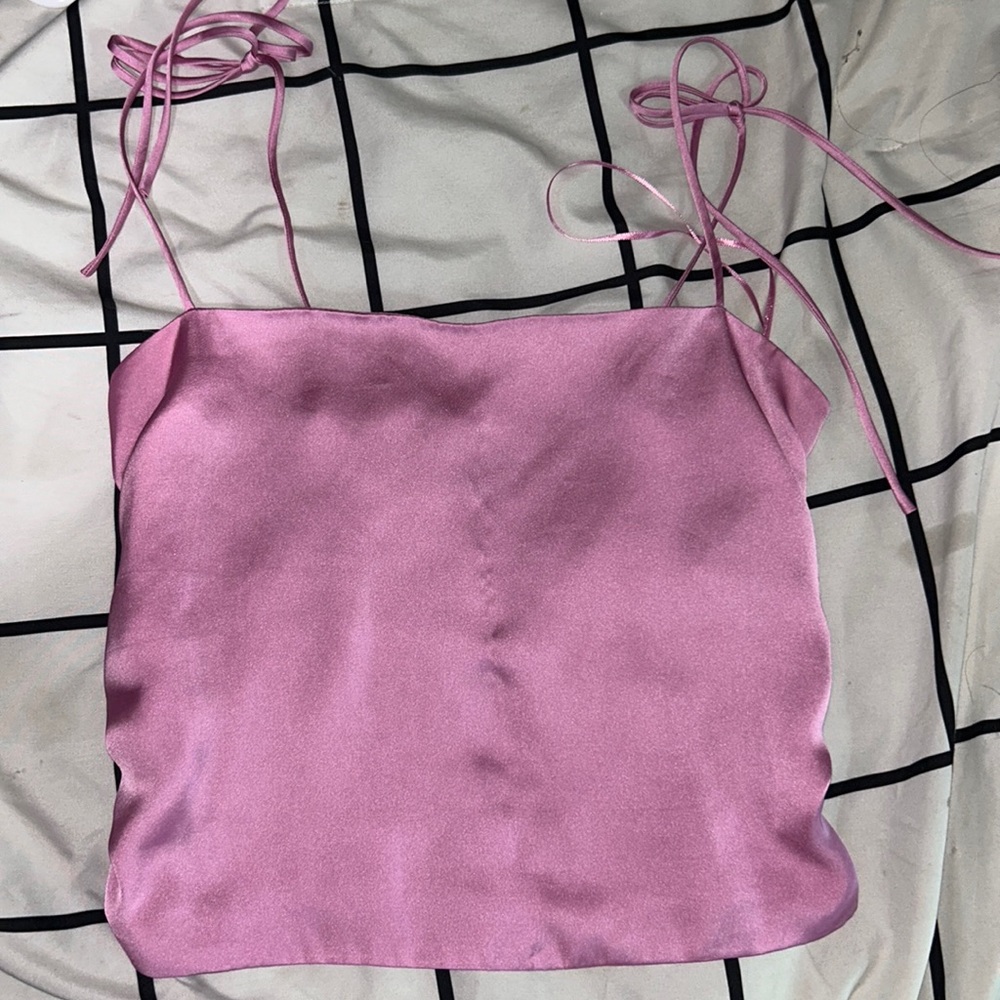 satin urban outfitters top